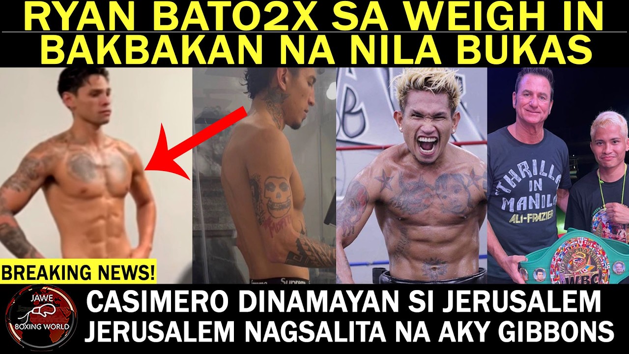 BREAKING: Ryan Garcia BAT02x Sa Weigh-in Barrios Pasok sa Timbang | CASIMERO Dinamayan si Jerusalem