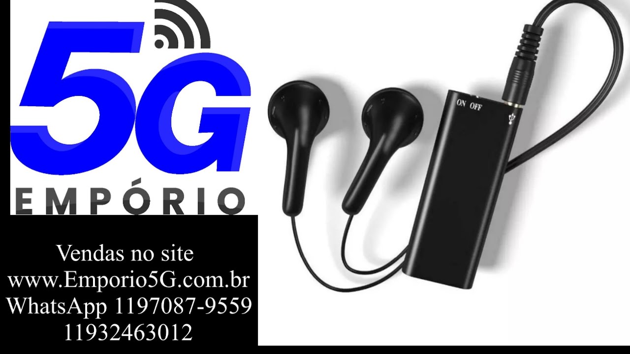 Configuração mini gravador de voz espião Savetek Ativo ativado por voz