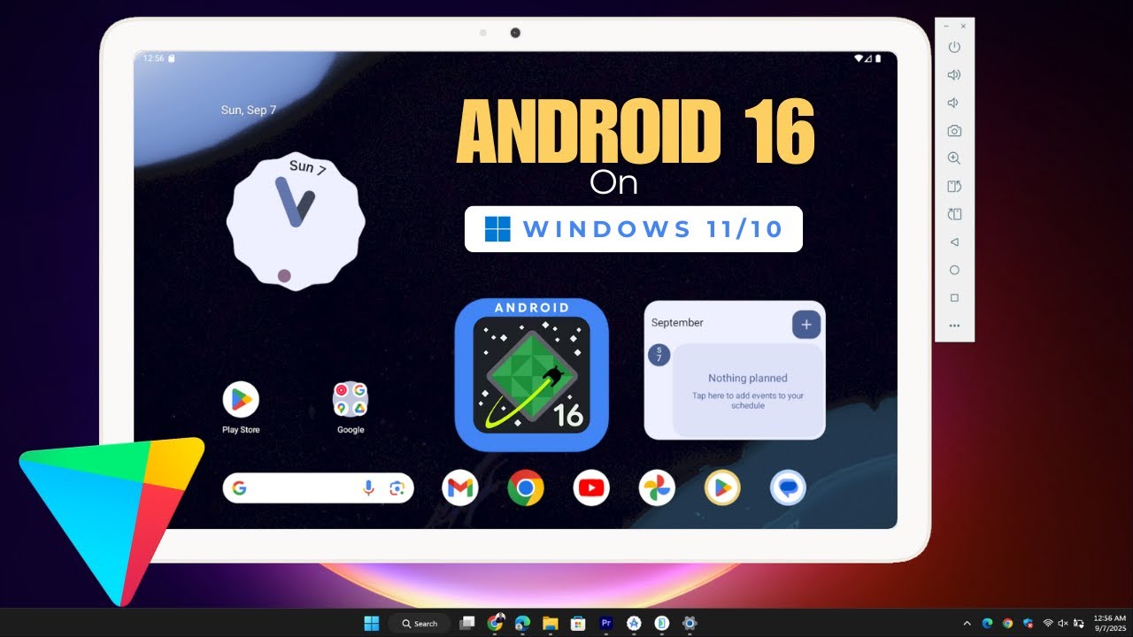 How to Install Android 16 Emulator with Google Play Store on Windows PC or Laptop