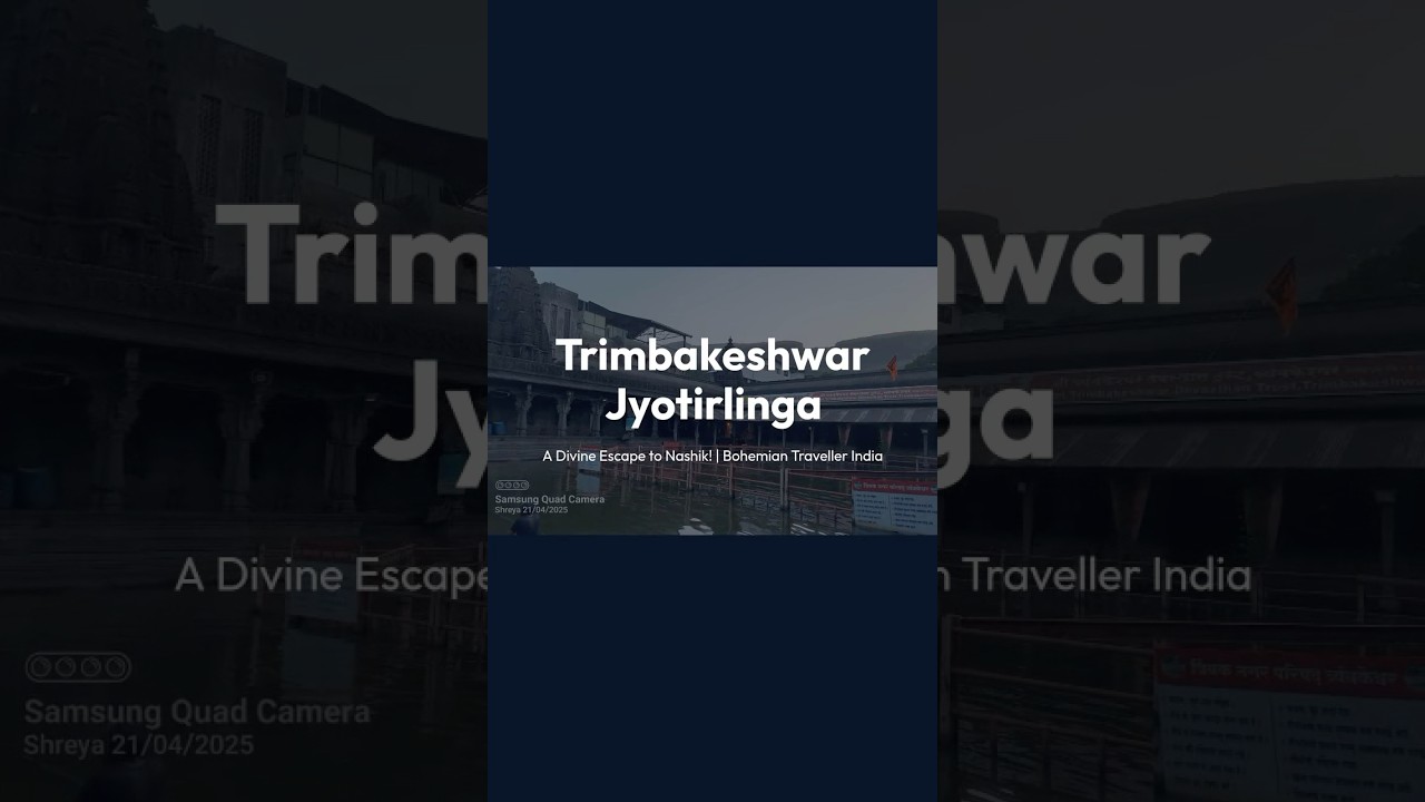 🌟 Trimbakeshwar Jyotirlinga: A Divine Escape to Nashik! | Bohemian Traveller India