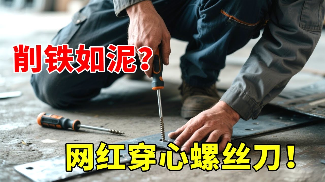 开箱号称 “削铁如泥” 的网红螺丝刀！实测穿透钢板是真本事，还是智商税？【开箱组长】