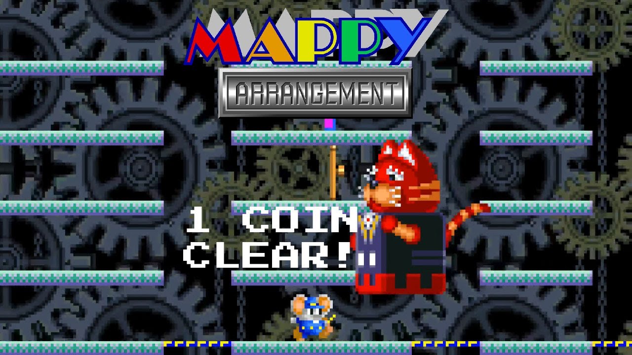 Mappy Arrangement (Arcade, Namco Classic Collection vol. 1) — 1CC