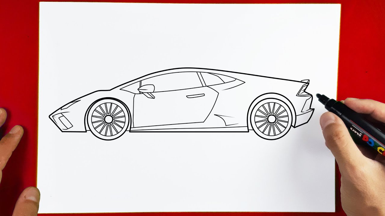 HOW TO DRAW A LAMBORGHINI CAR
