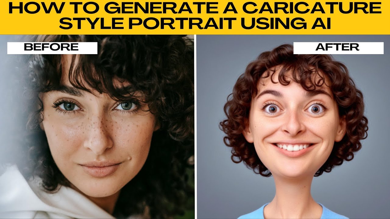 How To Generate a Caricature Style Portrait from a Photo Using AI