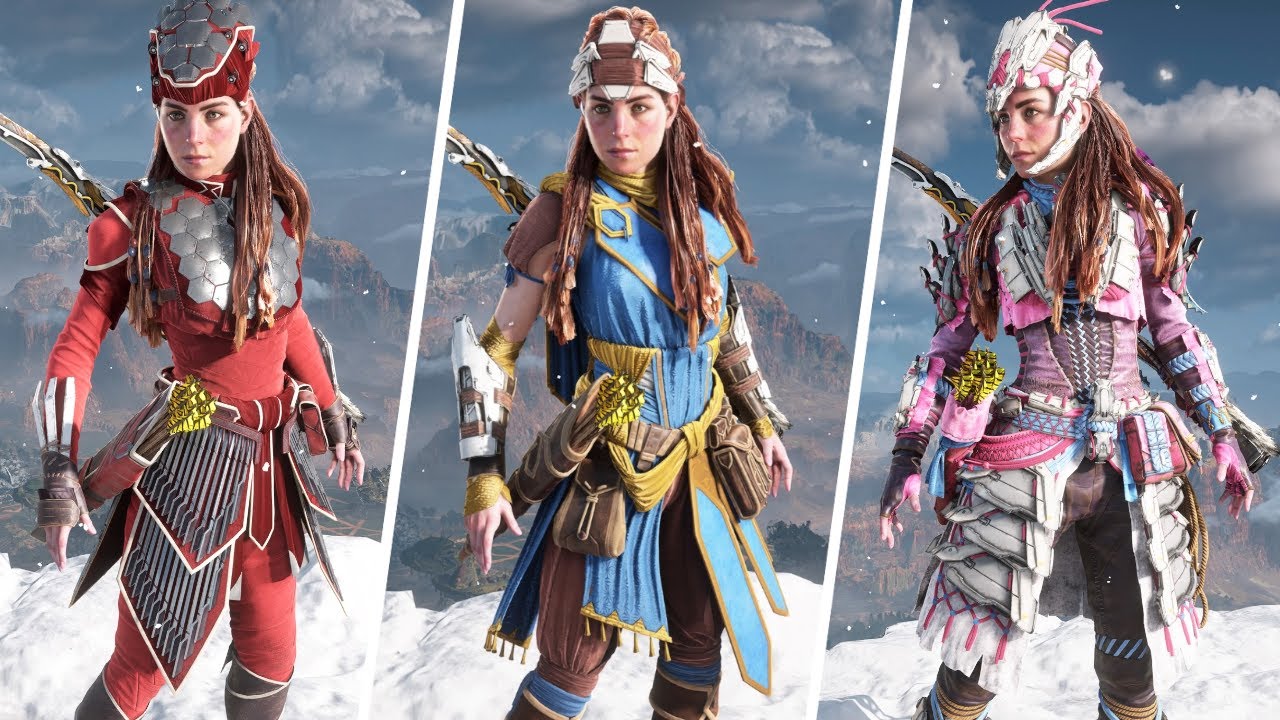 ALL Outfits & Dyes Showcase (Every Outfit) - Horizon Forbidden West