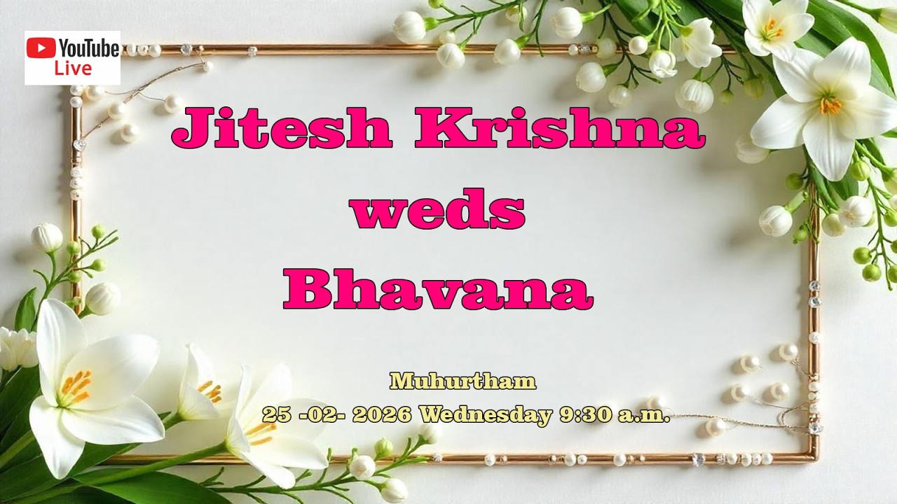 Jitesh KrishnawedsBhavana 25-02-2026
