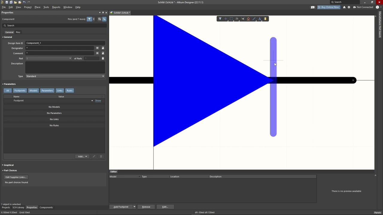 Altium Designer [Create Diode Symbol]