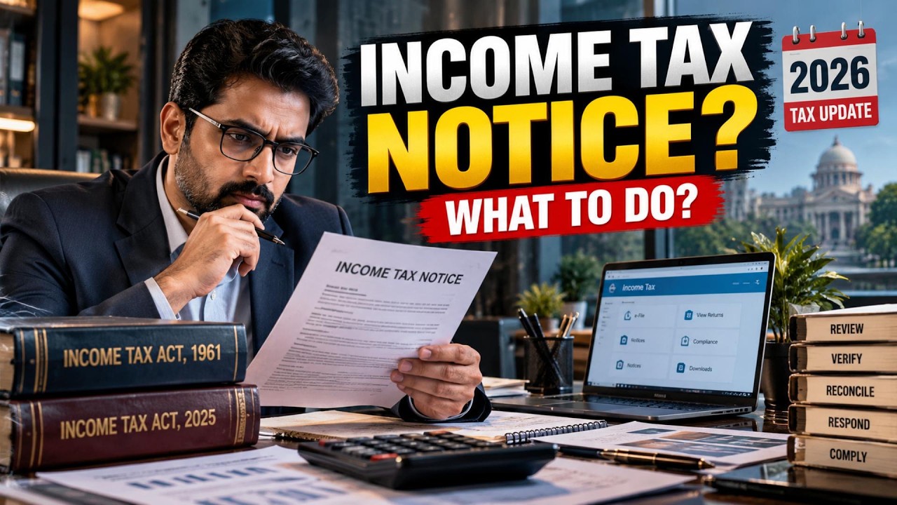 Income Tax Notice Explained: What to Do & How to Reply Legally | 143(1), 139(9), 142(1), 143(2)