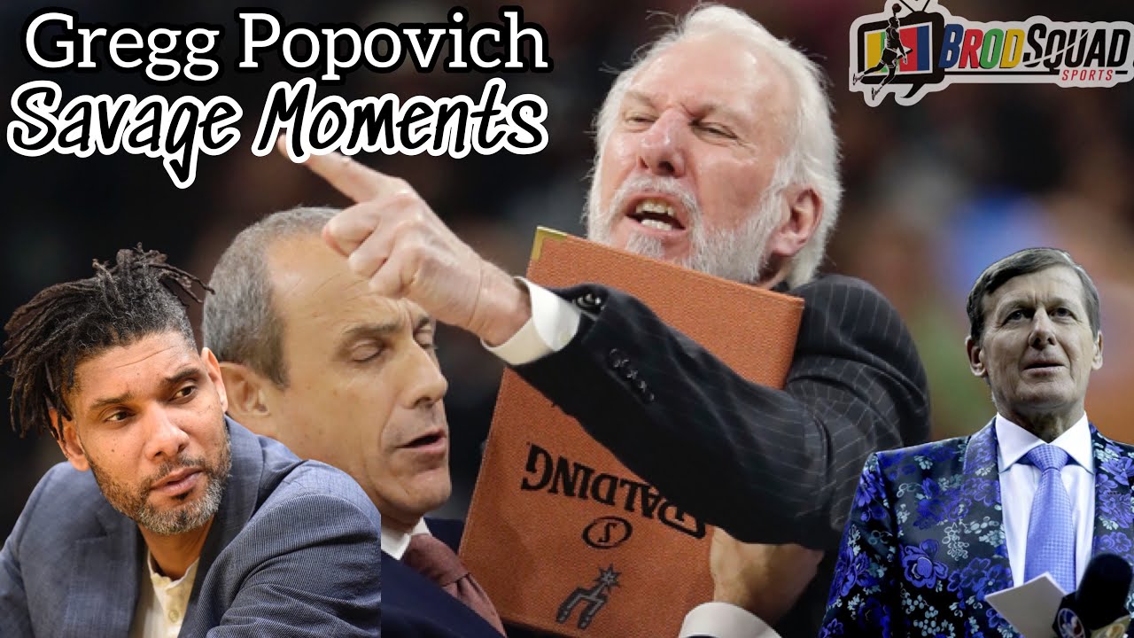 Gregg Popovich Savage & Funny Moments