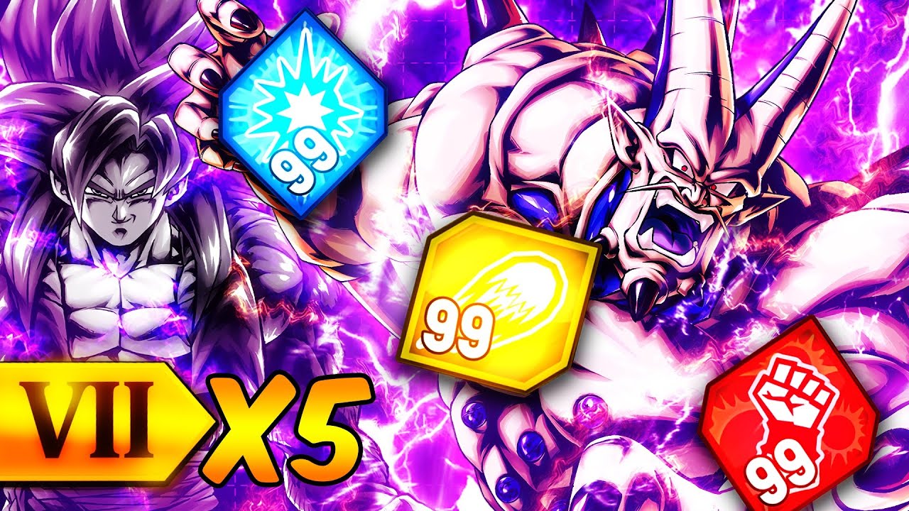 5x ZENKAI BUFFED LVL 99 LF OMEGA SHENRON ANNIHILATES ULTRA GOGETA 4 WITH EASE! (Dragon Ball Legends)