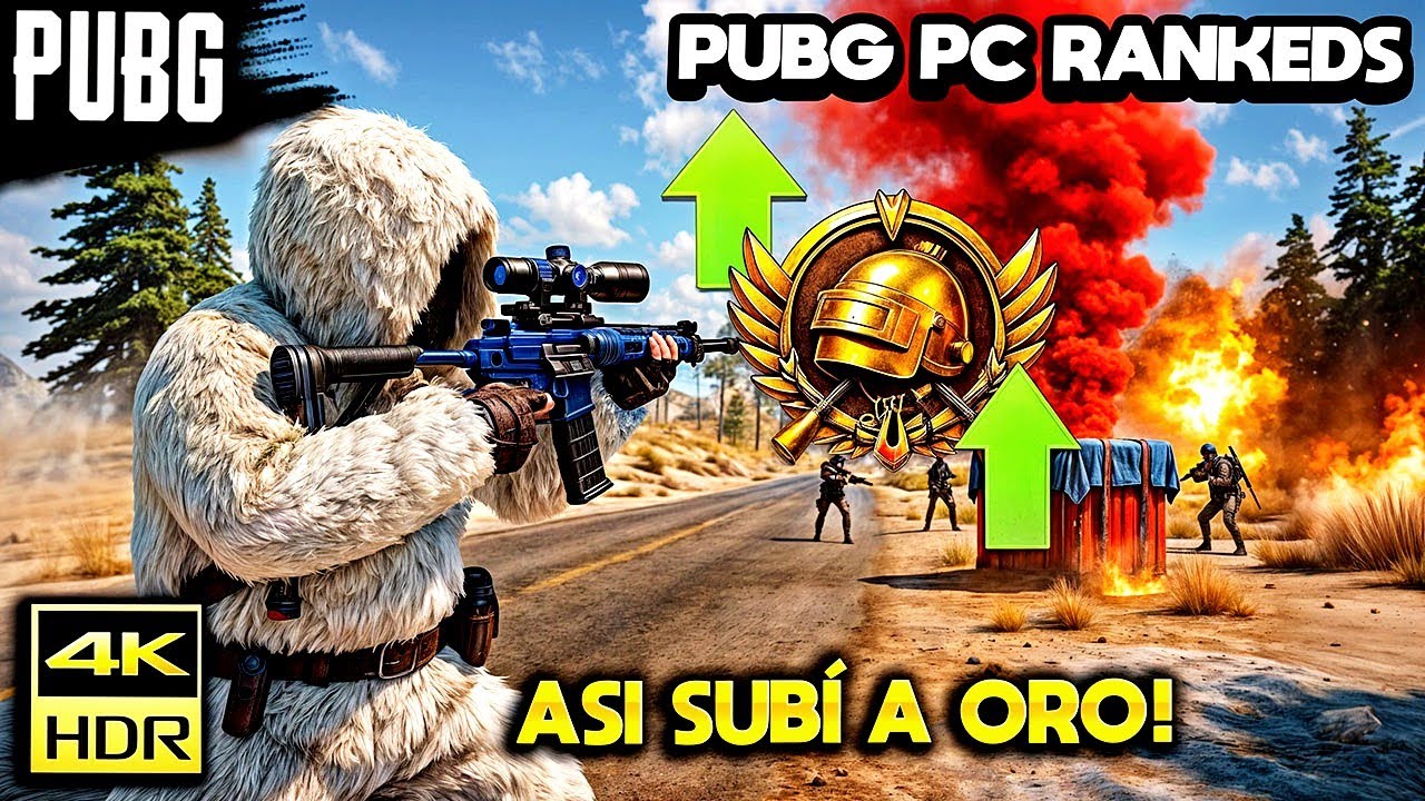 LLEGUÉ al RANGO ORO en RANKED de PUBG PC y esta DIFICIL 😍 Estos GRAFICOS AL MÁXIMO se ven BRUTALES
