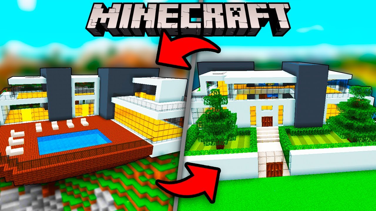 COMO CONSTRUIR UMA MANSÃO MODERNA NO MINECRAFT