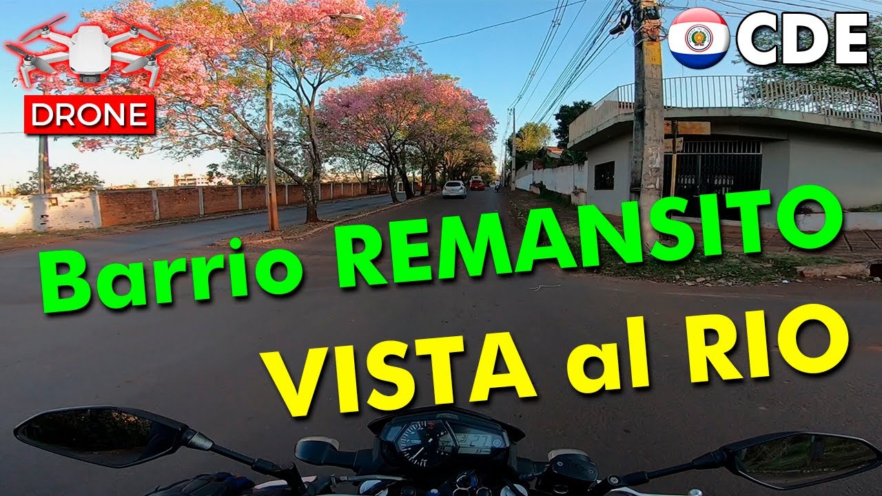 Conociendo el Barrio REMANSITO de Ciudad del Este | Tomas aéreas del DRONE | Yamaha MT-03