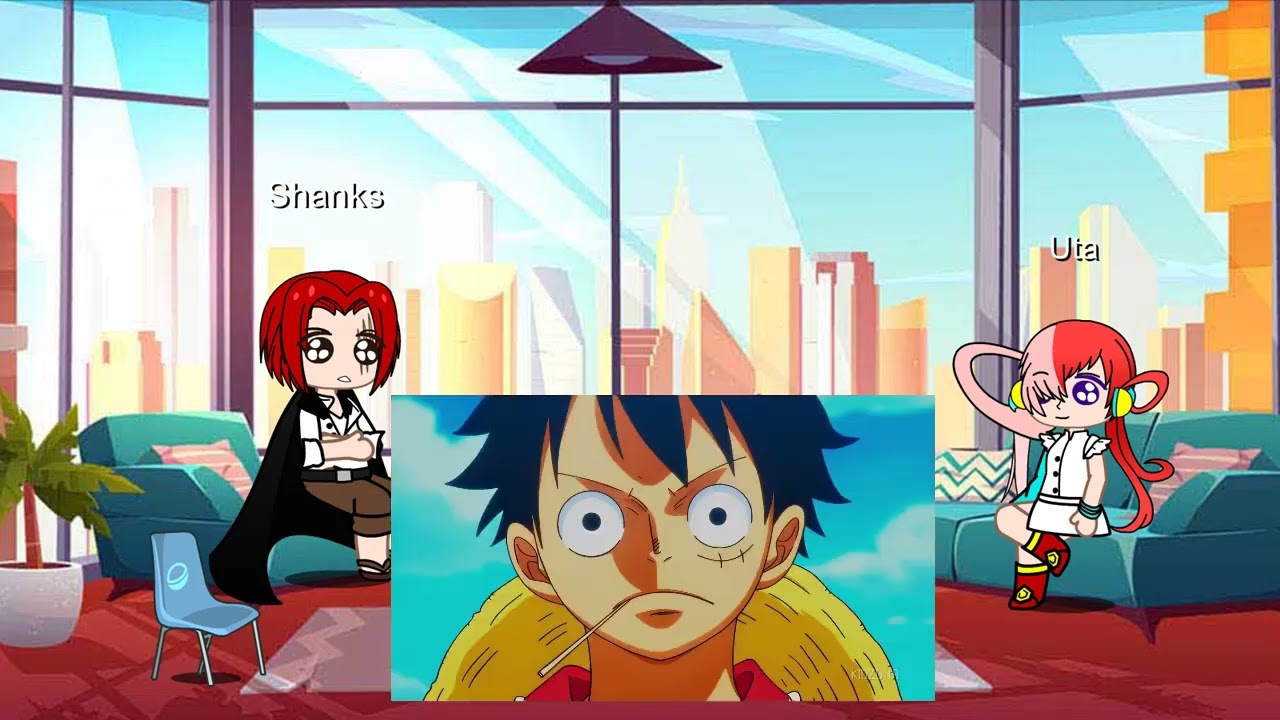 Shanks + Uta react to Luffy Part 1