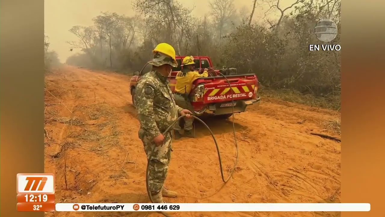 Realizan colecta de agua y alimentos para bomberos en la UNA
