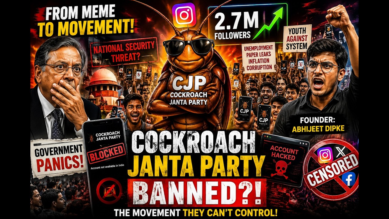 They Banned It! The Rise of Cockroach Janta Party Explained
