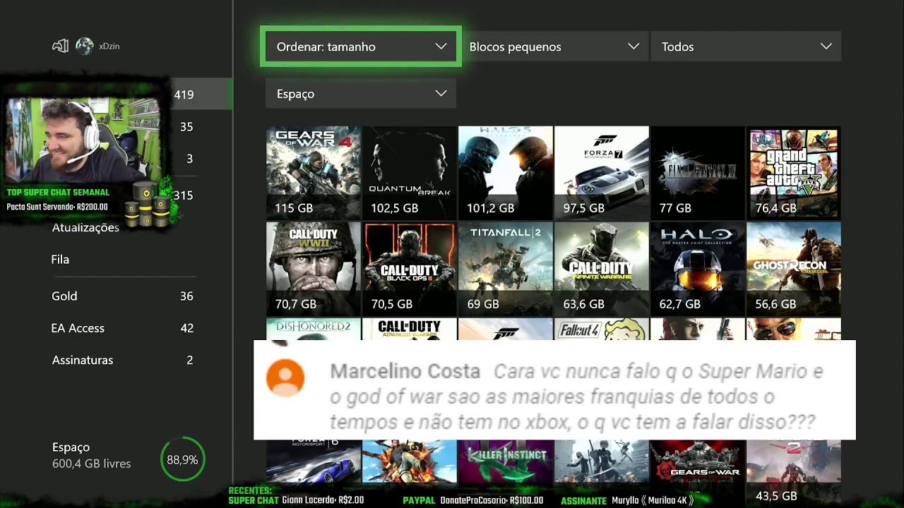 Sonysta sendo Sonysta AO VIVO - COMEMORAÇÃO DOS 4 ANOS XBOX MIL GRAU !!!