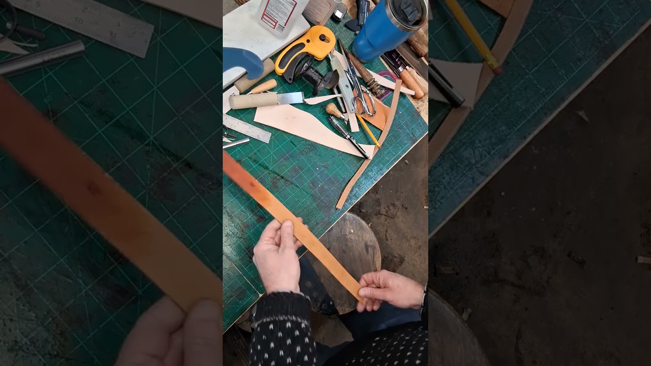 Revolutionary war cartridge box part making pattern cut out part 4