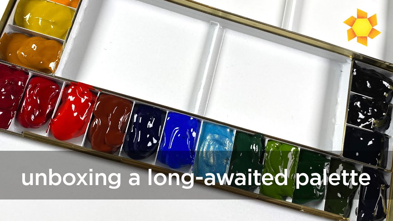 Unboxing my House of Hoffman Palette (and painting with it)