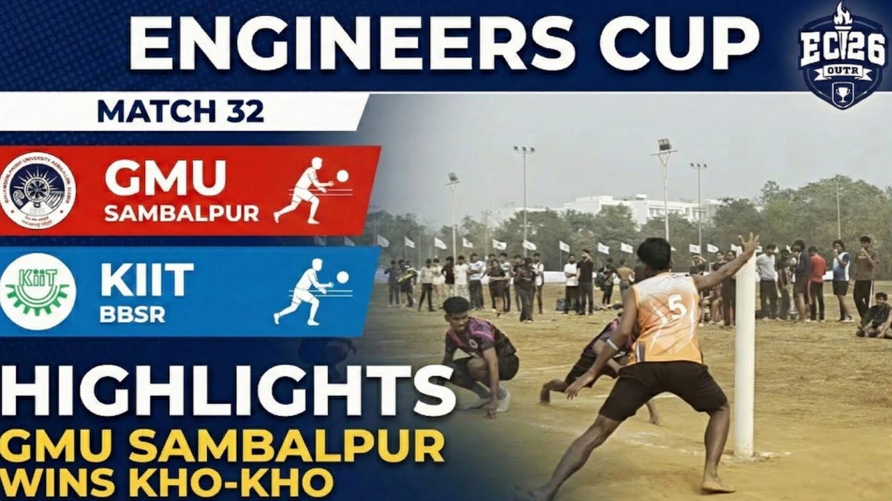 GM University Sambalpur 🆚 KSOL BBSR | Kho-Kho Match | Engineer’s Cup 2026 | OUTR BBSR