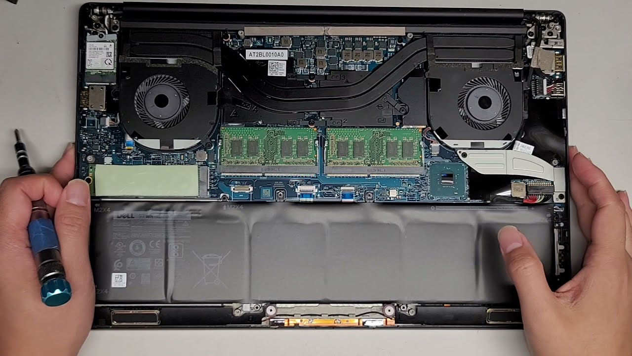 DELL XPS 15 9570 Разборка RAM SSD Модернизация жесткого диска Замена Ремонт