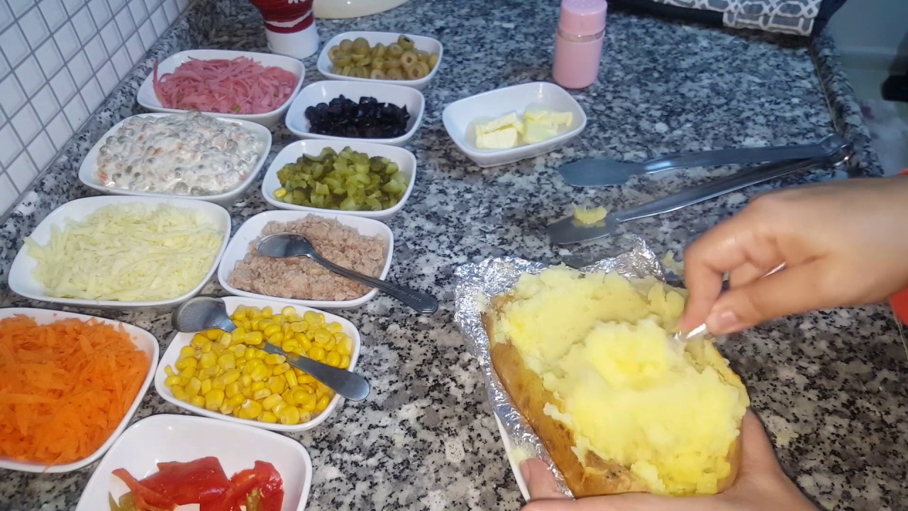 الكومبير✔ الاكلة التركية الشهيرة و الشعبية🥔 بطاطس🥔 بحشوة رائعة
