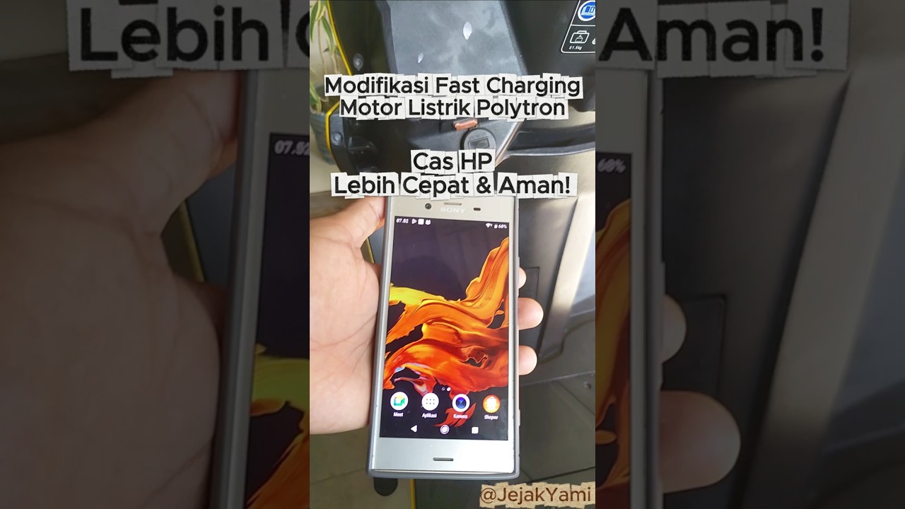 Modifikasi Fast Charging di Motor Listrik Polytron Fox R — Cas HP Lebih Cepat & Aman!
