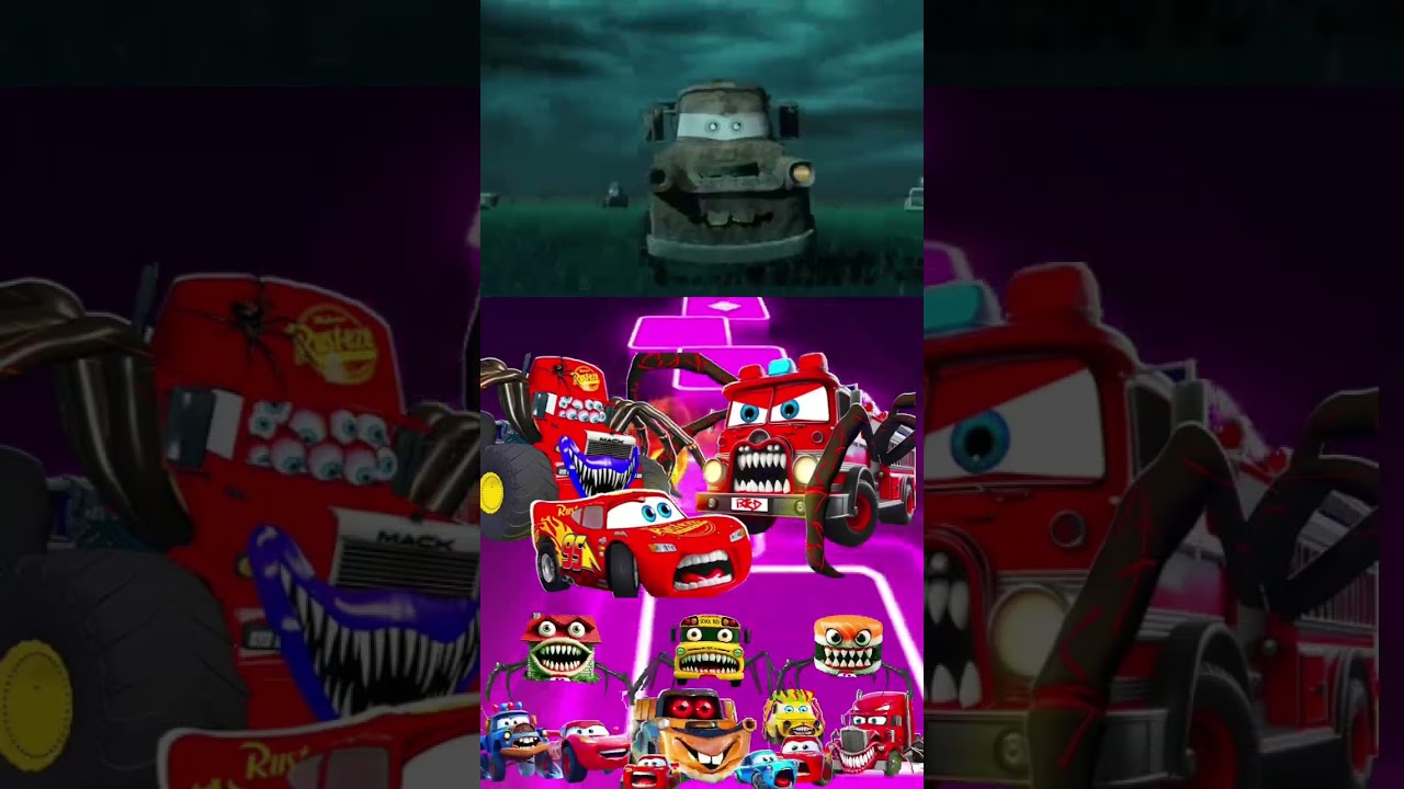 Mix - McQueen Bus 🆚 McQueen Easter 🆚 Amazing McQueen 🆚 Funny McQueen - Tiles Hope #mcqueenshorts