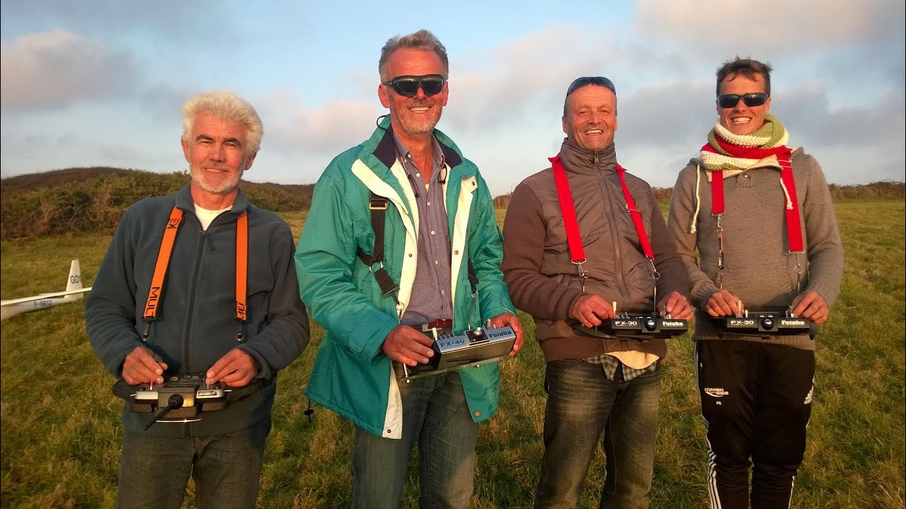Glider`s variety in Brittany coast soaring