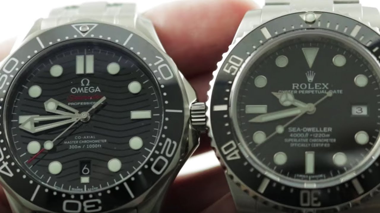 Rolex Sea-Dweller 4000 vs. Omega Seamaster Diver 300M Dive Watches