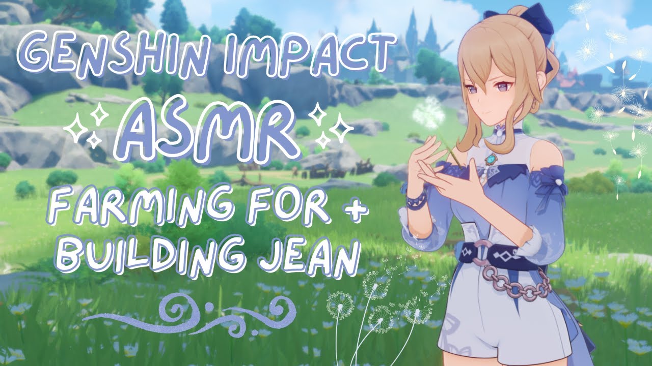 ASMR | farming for & building jean ❋˳༄꠶ (genshin impact asmr ♡)
