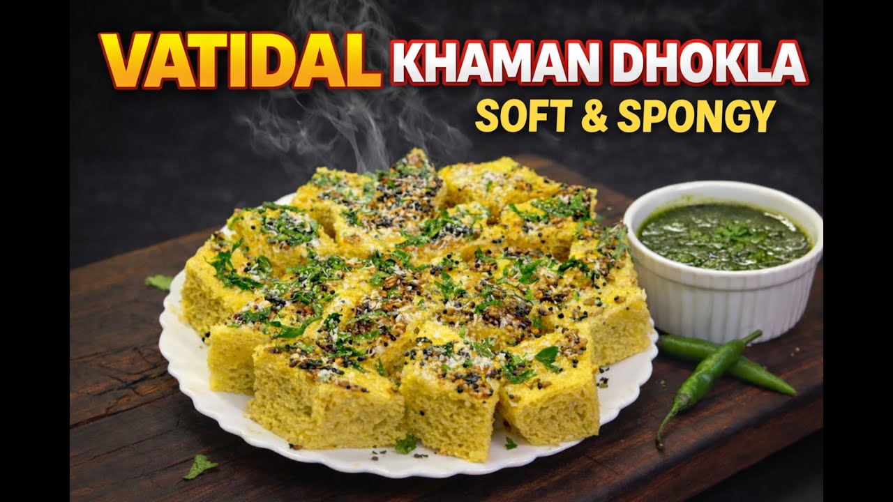 Vatidal Khaman Dhokla 😍 | Super Soft & Fluffy Dhokla