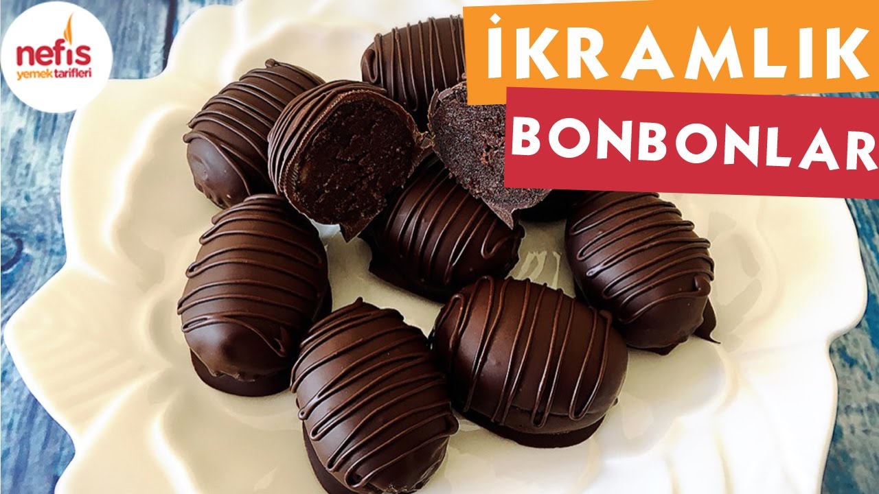 3 Malzemeli İkramlık Bonbonlar - Çikolatalı tarifler - Nefis Yemek Tarifleri