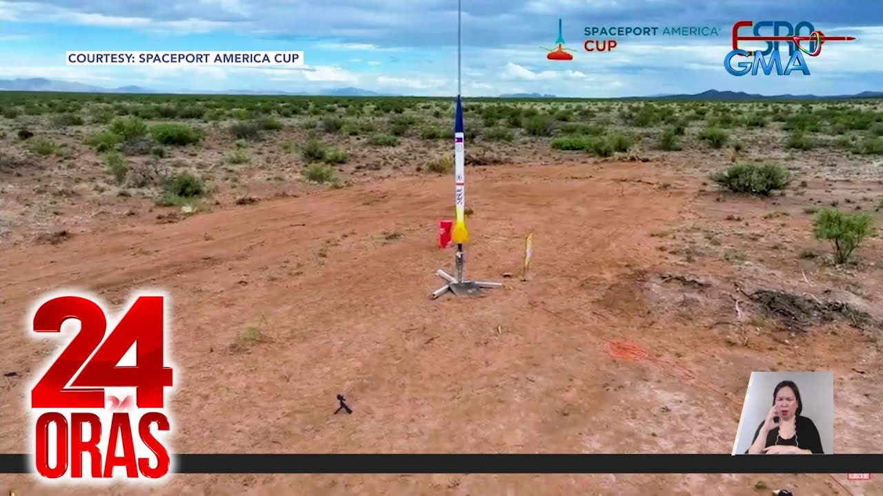 Proudly Pinoy-made rocket, matagumpay na napalipad sa Spaceport America Cup 2024 | 24 Oras