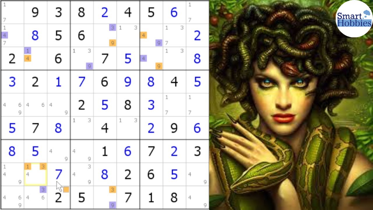 Best 3D Medusa Video On YouTube! Sudoku Advanced Tutorial 17 (Part 3 of 3)