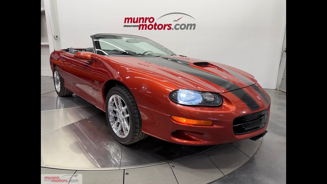 Кабриолет Camaro SS 2001 года выпуска, двигатель 5.7L LS1 V8 325 л.с., автоматическая коробка пер...