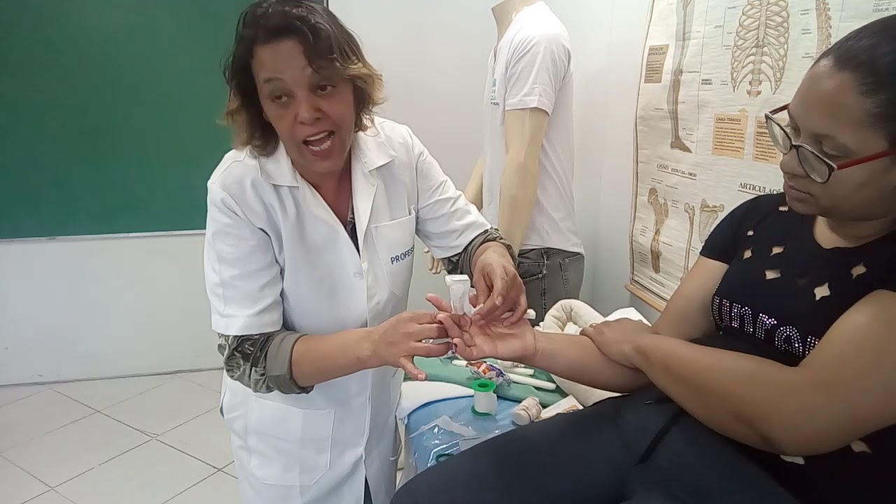 Fratura na ponta do dedo ,um Técnica para usar a Tala metálica
