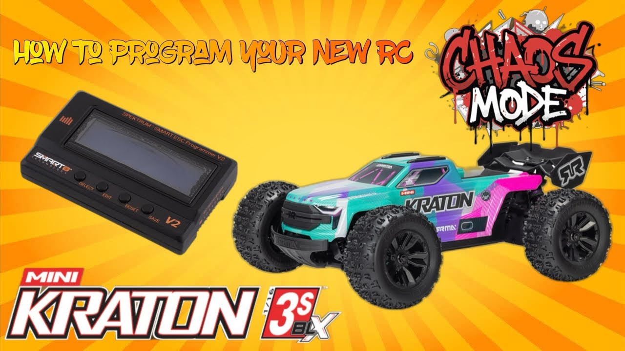 Как запрограммировать Mini Kraton 3s: пошаговое руководство по настройке ESC #rccar #arrma