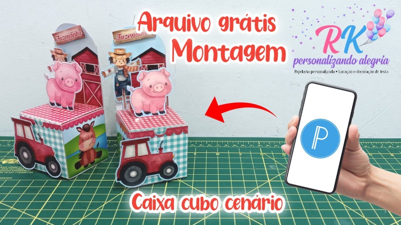 COMO MONTAR CAIXA CUBO CENÁRIO