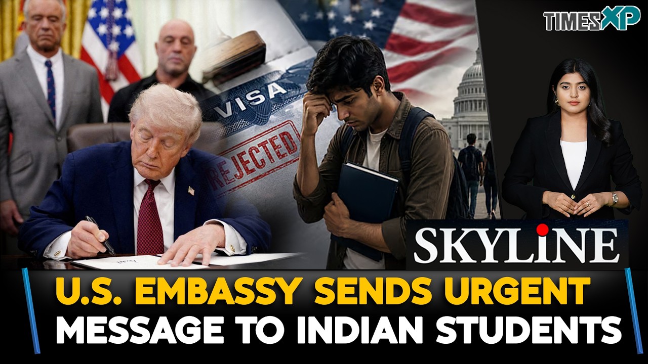 U.S. Embassy Sends Urgent Message To Indian Students| Indians In The U.S.| Skyline With Driti Atri