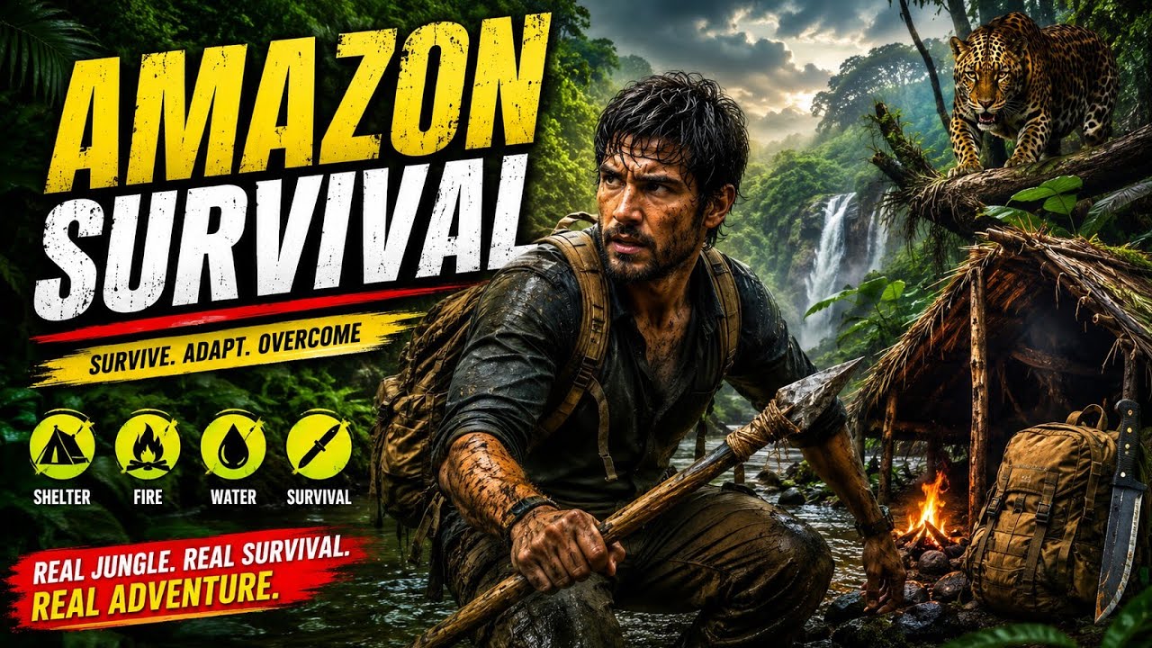 AMAZON SURVIVAL: Surviving the Most Dangerous Jungle on Earth 🌿🔥 | Extreme Jungle Survival