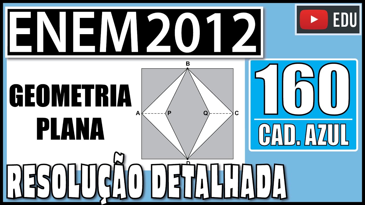 [ENEM 2012] 160 📘 GEOMETRIA PLANA - Para decorar a fachada de um edifício, um arquiteto projetou a