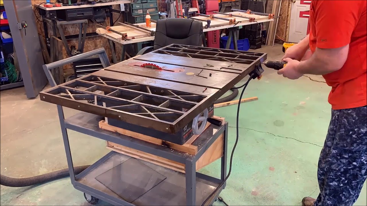 Модернизация тележки для циркулярной пилы Craftsman с пылесборником