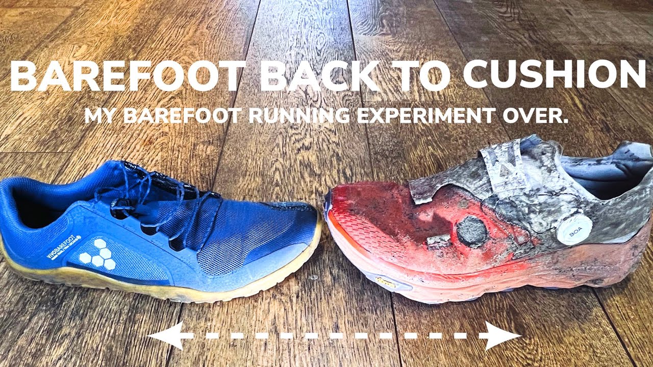 BAREFOOT BACK TO CUSHION // 8 week experiment over. #running #altra #trailrunning #runner #barefoot
