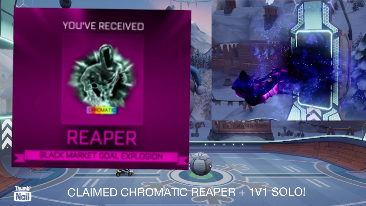 CLAIMING CHROMATIC REAPER GOAL EXPLOSION + 1v1 Match USING IT, DESTROYING OPPONENTS! | RL Sideswipe