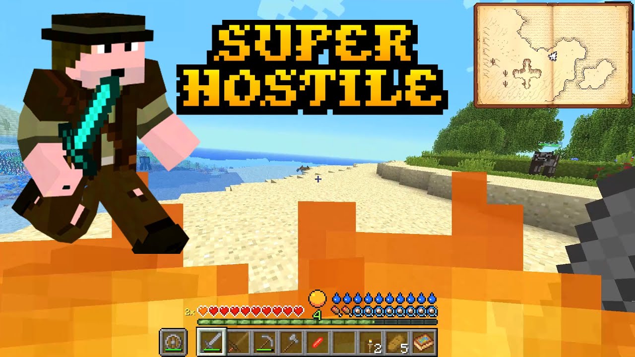 Minecraft EXTREME SURVIVAL and Warfare | Super Hostile Modpack Playthrough | Ep 1