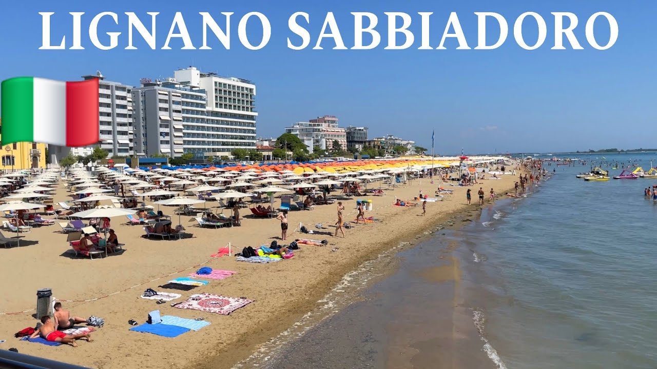 Lignano Sabbiadoro,  Italy 🇮🇹 Lignano Sabbiadoro Beach 