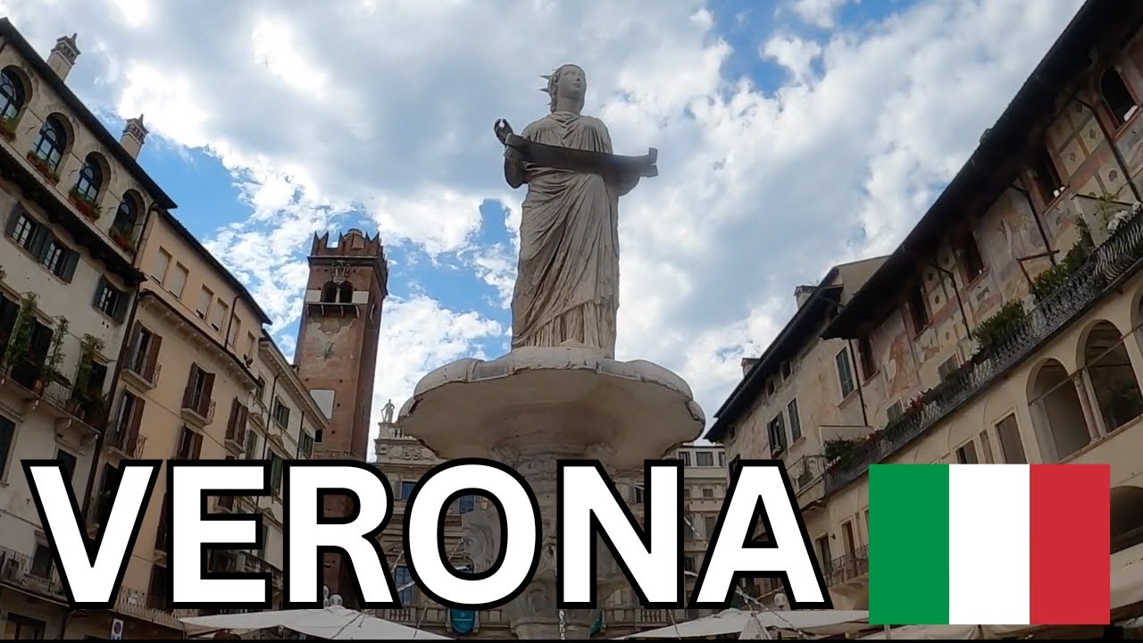 Verona Walking Tour, Italy, 2024, 4k