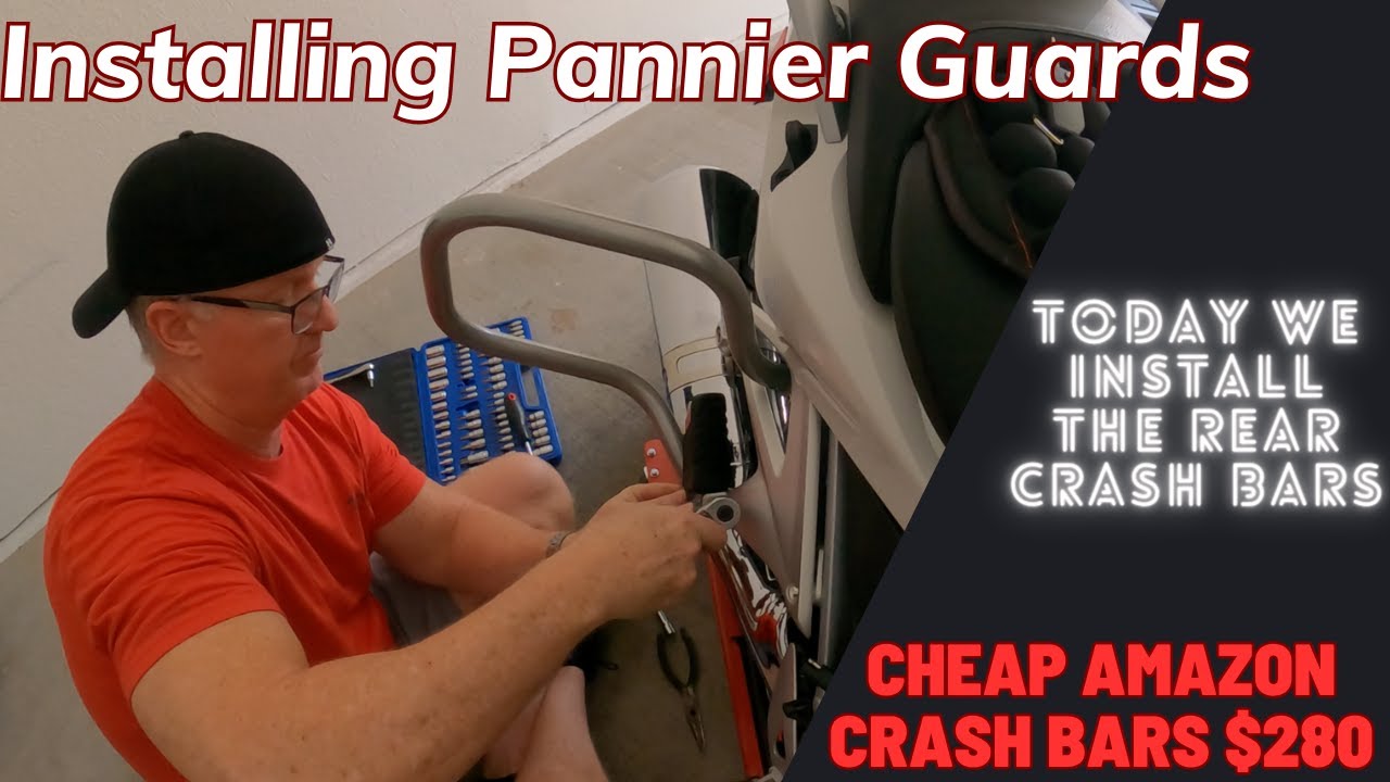 Установил недорогие, купленные на Amazon, защитные дуги двигателя и багажника на мой BMW R1250RT ...