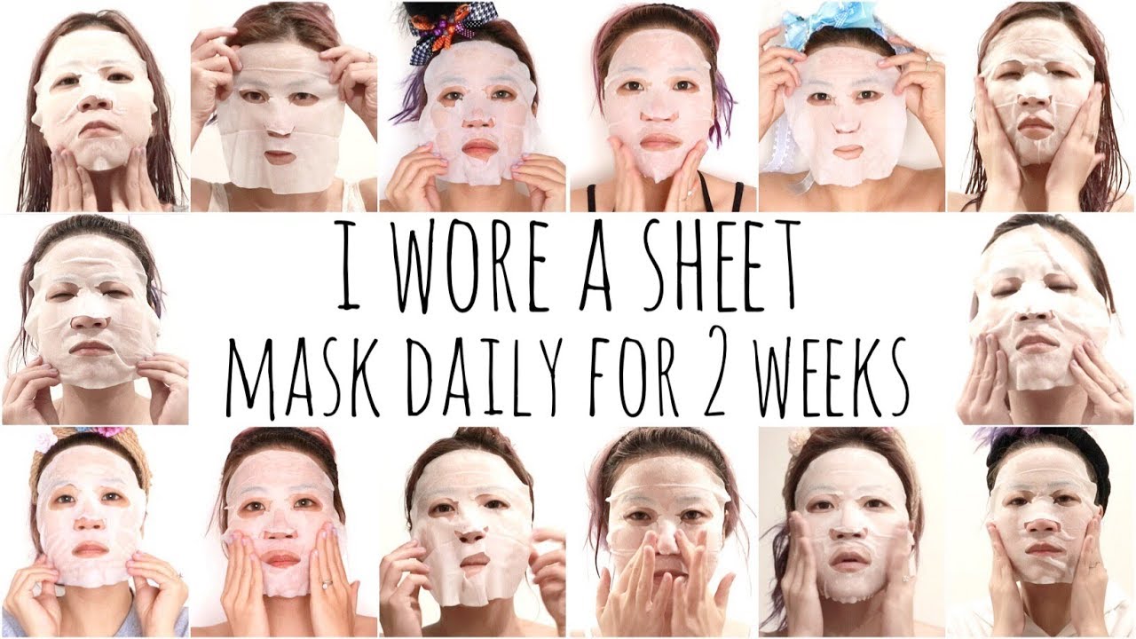 I Wore A Sheet Mask EVERYDAY for 2 WEEKS